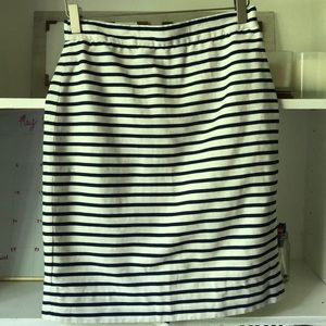 J Crew 100% Cotton striped Pencil Skirt
